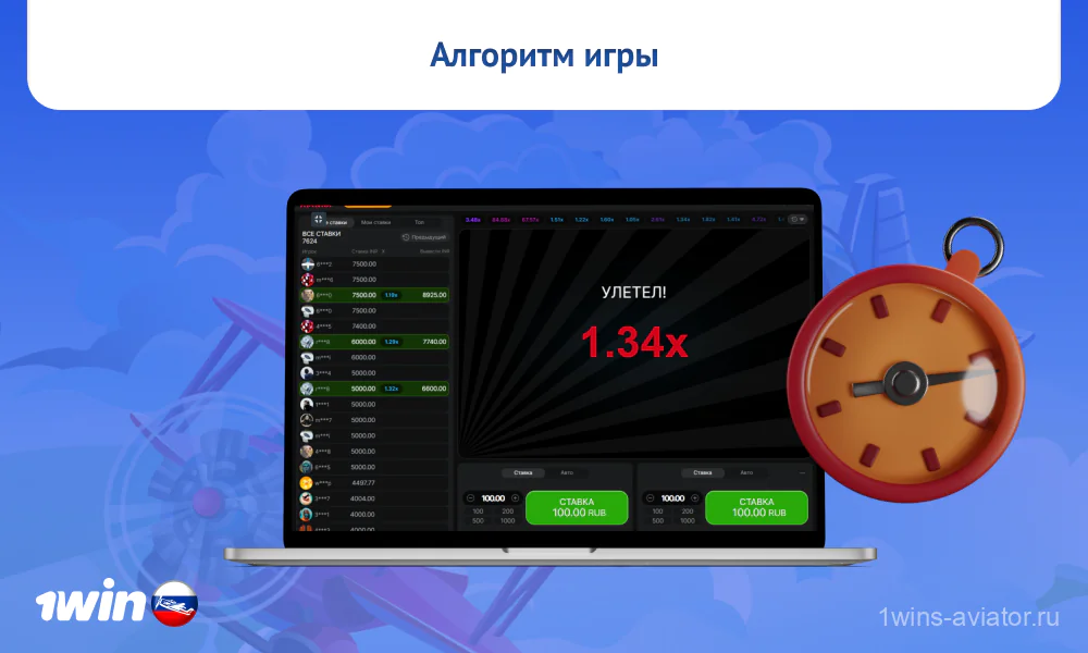 Алгоритм игры в Aviator 1win устроен так, что для победы не требуется специальных навыков или стратегий, так как результаты зависят исключительно от удачи